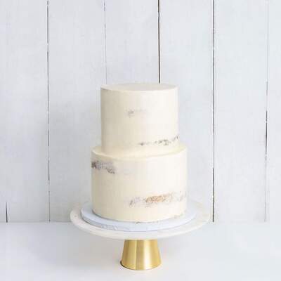 Two Tier Naked Wedding Cake - Two Tier (8", 6")