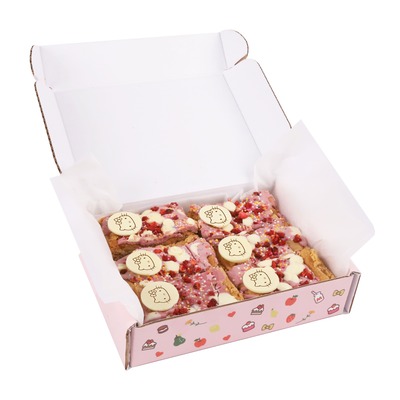 Hello Kitty Ruby Chocolate Blondies - Traybake - 6 Pcs &pipe; Online - UK Delivery By Post &pipe; Near You