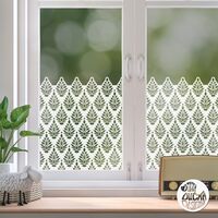 Image of Indore Clear Window Privacy Border - 1200(w) x 740(h) mm