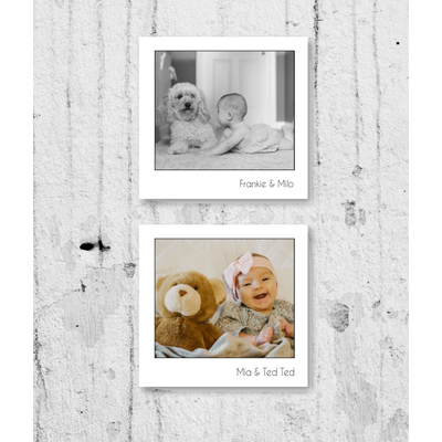 X2 Photo Canvases With Text - Wall Display