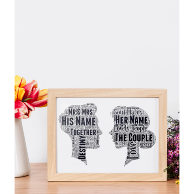 The Perfect Couple - Word Art Gift