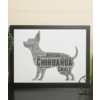 Personalised Chihuahua Dog - Word Art