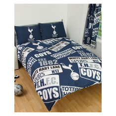 Tottenham Fc Patch Double Duvet Cover And Pillowcase Set