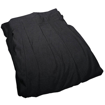 Black Pleated Pipe and Drape Curtain - 3 x 5m