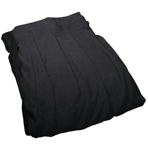 Black Pleated Pipe and Drape Curtain - 3 x 5m
