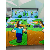 Minecraft Epic Creepers Double Duvet Cover And Pillowcase Set