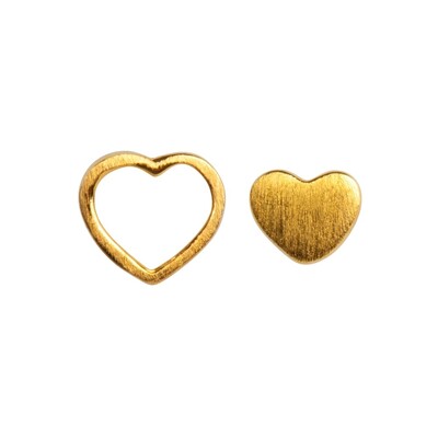 LULU COPENHAGEN Family Love Stud Earrings Gold