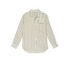 Spencer Silk Shirt - Ivory Daffodil Stripe