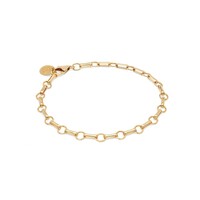 Bar & Ring Chain Bracelet - Gold
