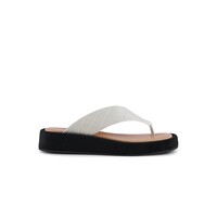 Image of Astrid Leather Sandal - Off White Croc