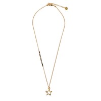 Image of Melted Star Chain Necklace - Gold & Black