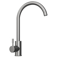 Image of TAPSWAN-SS Swivel Spout Swan Neck Mixer Tap Stainless Steel