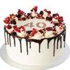 Berry Sprinkle Numbered Birthday Cake - 90Th Birthday Cake / Medium (8" Diameter)
