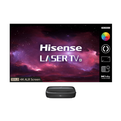 Hisense 100L9FTUK-B12 Laser TV with TriChroma laser (Laser Projector +
