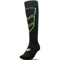 Image of 4F Junior Ski Socks 20S - Black/Green
