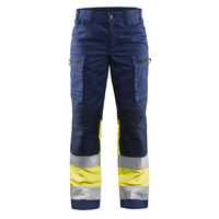 Image of Blaklader 7161 Womens High Vis Yellow Stretch Trouser