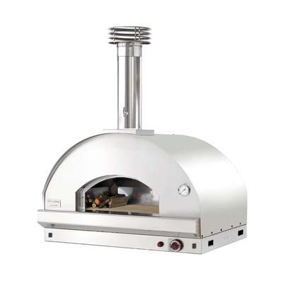 Fontana Mangiafuoco Stainless Steel Build In Gas Fired Pizza Oven