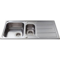 Image of CDA KA32SS Inset 1.5 bowl sink Stainless Steel