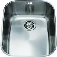 Image of CDA KCC24SS Undermount curved single bowl sink Stainless Steel
