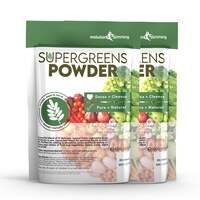 Image of Super Greens Powder with 17 Super Fruits & Vegetables 100g Pouch - 2 Pouches (200g)