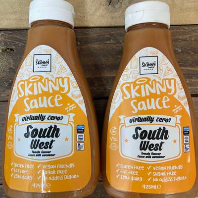 2x Skinny Food South West Virtually Zero Calorie Sauce (2x425ml)