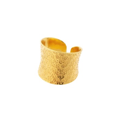 Nudo Gold Dotted Ring (adjustable)