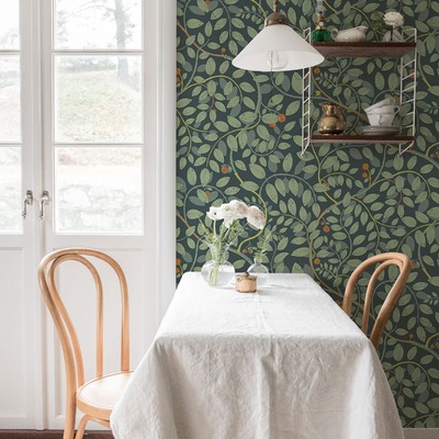 Sommarang Kirke Wallpaper Green Galerie S65105
