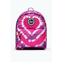 Hype Pink Heart Hippy Tie Dye Backpack