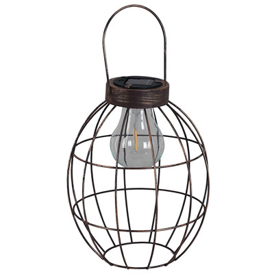 Solar LED Hanging Wire Cage Light - Single