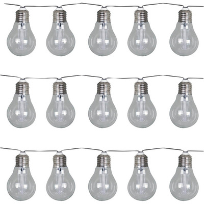 Solar Powered String Light with 15 LED Lamps