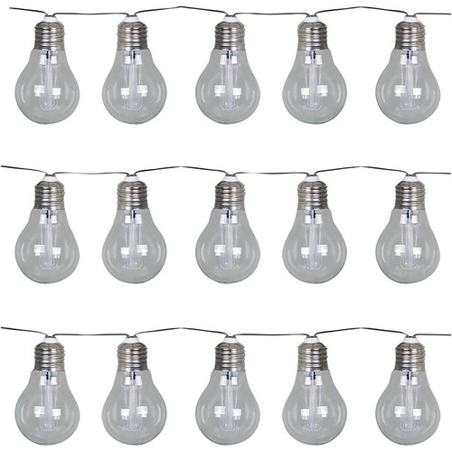 Solar Powered String Light with 15 LED Lamps