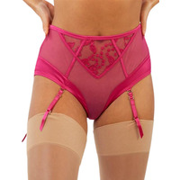 Image of Playful Promises Lyra Embroidery High Waisted Suspender Brief