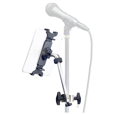 Smart Phone and Tablet Holder for Mic Stands with Arm