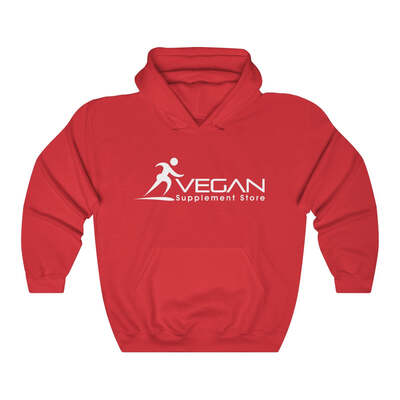 Vegan Supplement Store Unisex Heavy Blend&#8482; Hooded Sweatshirt, Red / XL