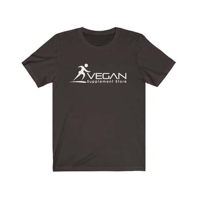 Vegan Supplement Store Unisex Jersey Short Sleeve Tee, Brown / S