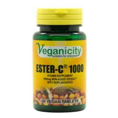 Vegan Ester-C 1000mg Tablets | Vegan Supplement Store | FREE Shipping