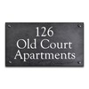 Image of Smooth Slate House Sign - 35.5 x 20cm