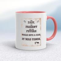 The Past, The Present & The Future Mug – White/Pink, 10oz