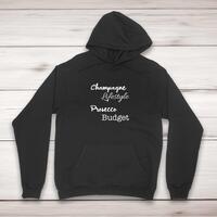 Champagne Lifestyle, Prosecco Budget Hoodie