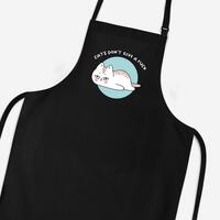 Cats Don’t Give A Fuck Apron – Black, One