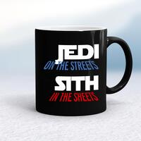 Jedi On the Streets Mug – Black/White, 10oz