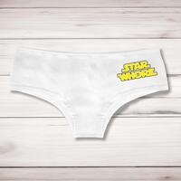 Star Whore Ladies Shortie – White, Small