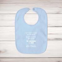 Take The Iron Throne Baby Bib – Blue, One