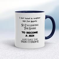 Take The Iron Throne Mug – White/Navy Blue, 10oz