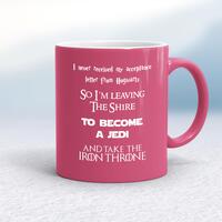 Take The Iron Throne Mug – Pink/White, 10oz