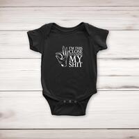 Losing My Shit Babygrow – Black, 0-3 Months
