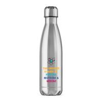 The Universe Made Of Morons Water Bottle – Silver, One