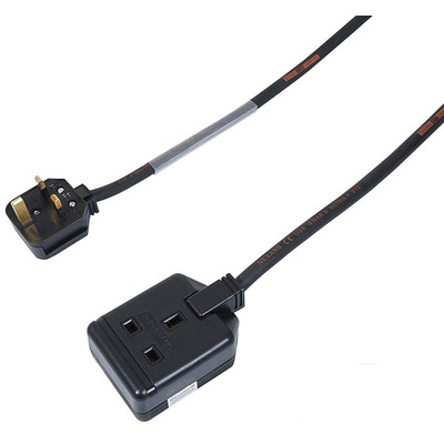 Single Gang 13A Extension Lead with Titanex Rubber Cable - 20m