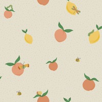 Image of Tutti Fruity Wallpaper Cream / Orange Holden 13270