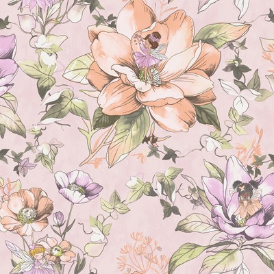 Floral Fairies Wallpaper Pink Holden 13211